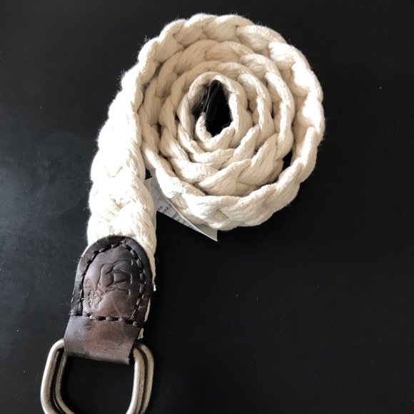 mens braided rope belts